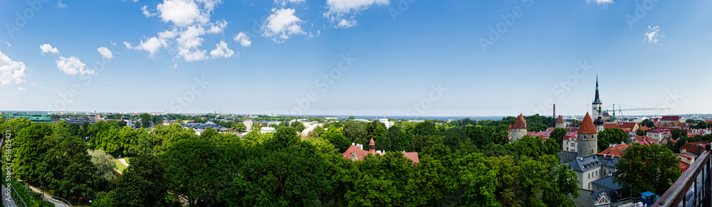 Panorama of the city of Tallinn, Estonia in fine weather Panorama of the city of Tallinn, Estonia in fine weather