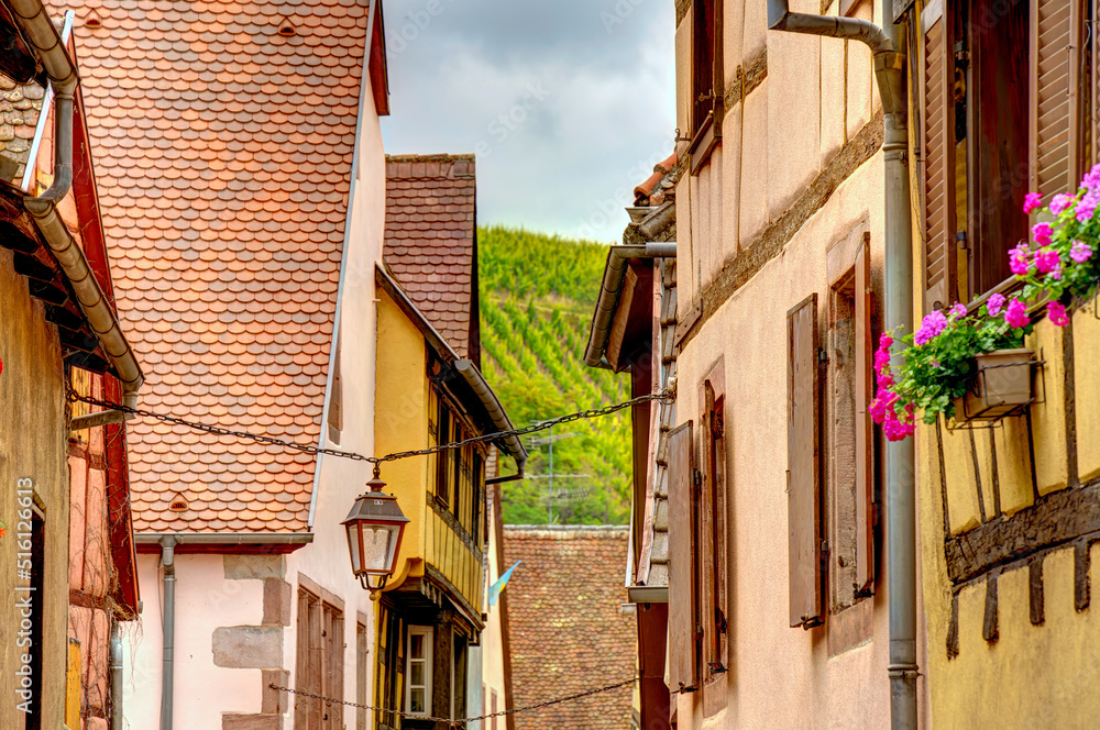Riquewihr, France, HDR Image