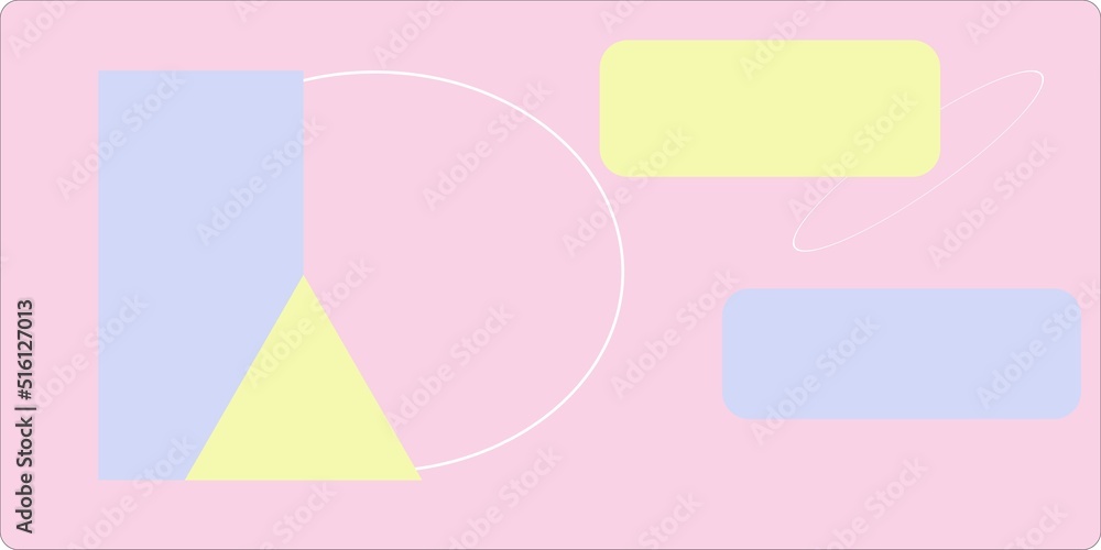 Abstract Pastel Colored Paper Minimalism Background Geometric Shapes and Lines Abstract Pastel Colored Paper Minimalism Background Geometric Shapes and Lines