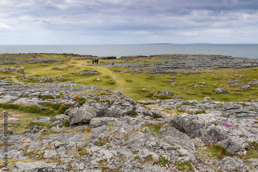 The Burren karst landscape of county clare in ireland on the wild atlantic way
