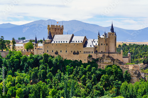 Medieval castle in the city of Segovia, a UNESCO World Heritage Site, Spain.