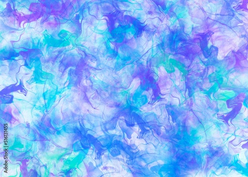 abstract colorful blue background with watercolor