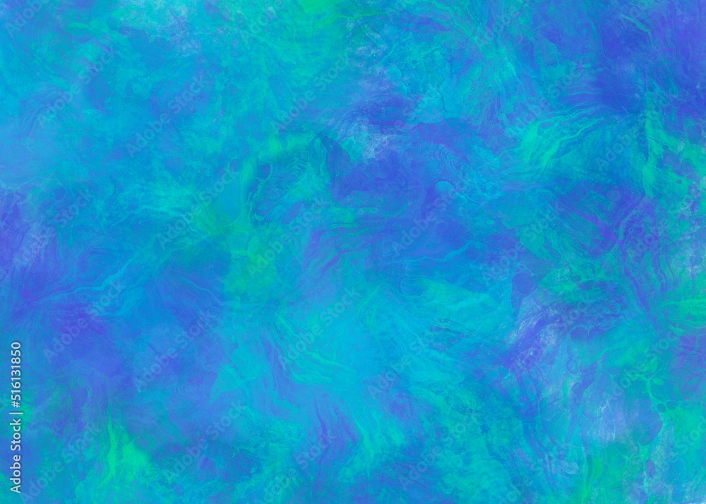 Blue and green abstract watercolor background