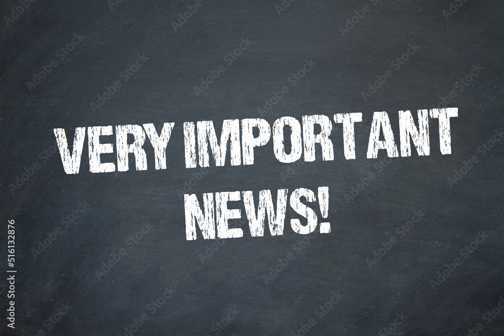 Obraz premium Very Important News!