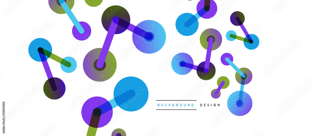 Line points connections geometric abstract background. Circles connected by lines. Trendy techno business template for wallpaper, banner, background or landing Line points connections geometric abstract background. Circles connected by lines. Trendy techno business template for wallpaper, banner, background or landing