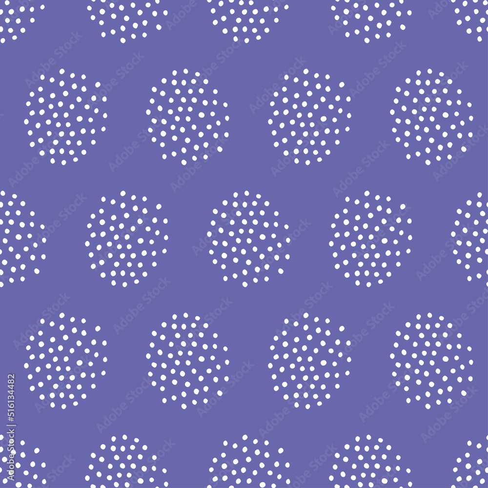White small group of dots seamless pattern with very peri color background White small group of dots seamless pattern with very peri color background