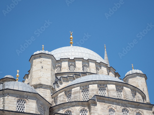 Canvas Print Mosque in Istanbul against blue sky
