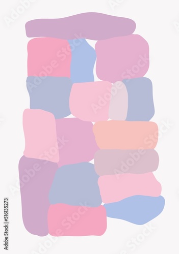 BTS Pastel box colour abstract