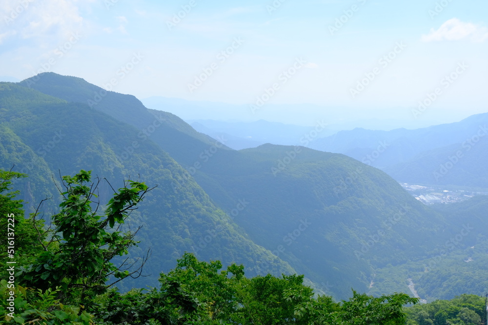 Obraz premium 日光の山並 明智平からの眺め 栃木県