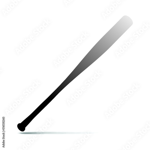 Baseball bat isolated on white background, vector illustration. Aluminum baseball bat. Baseball concept.American sport game championship banner design. professional league banner.Active lifestyle.