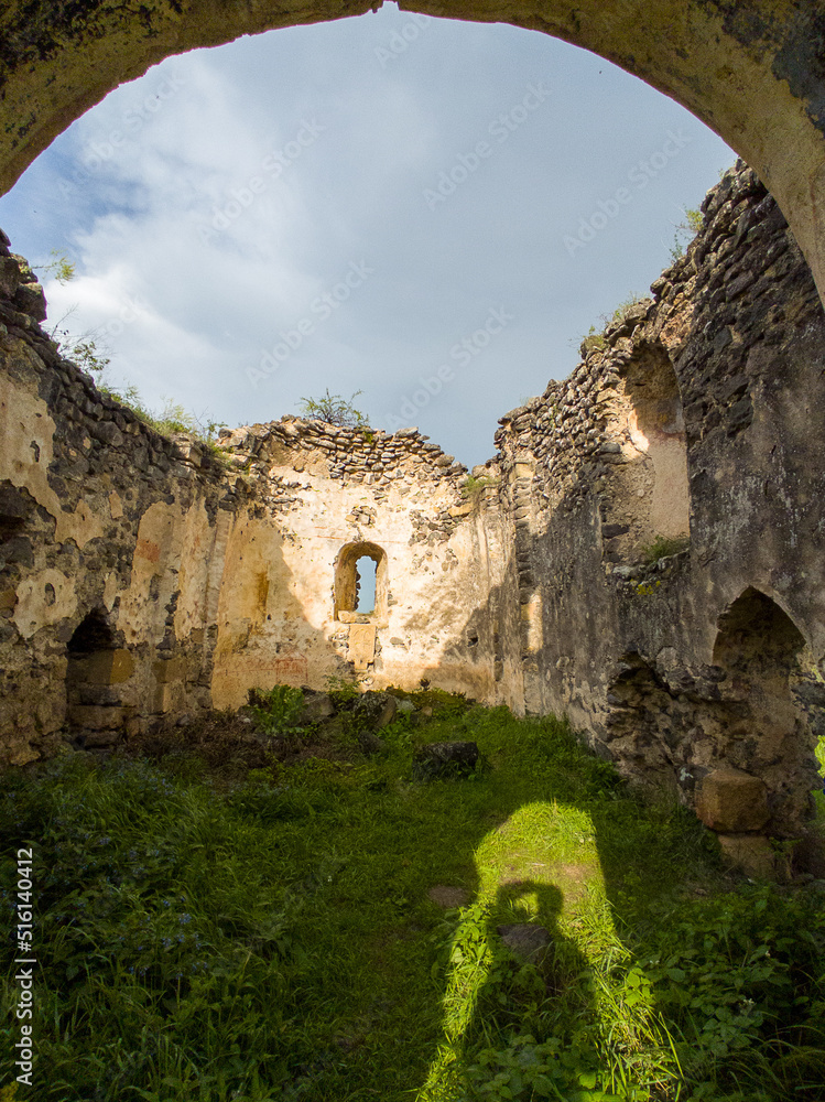 Medieval church ruins in Georgia vacation travel