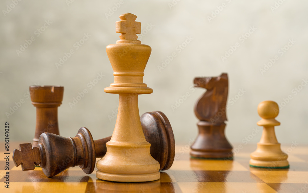 Concept with chess pieces - Checkmate Concept with chess pieces - Checkmate