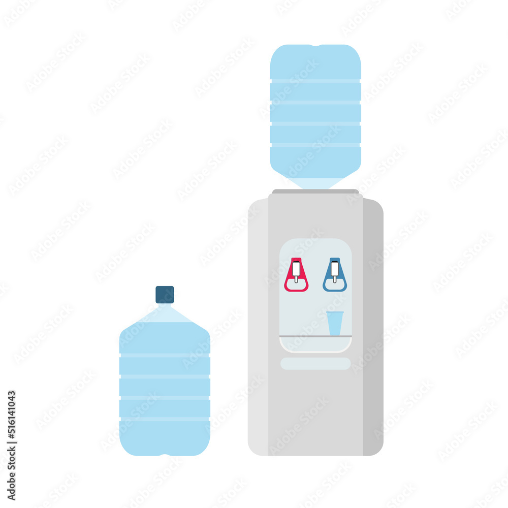 Office water set. Water cooler set. Bottles and plastic cups of water. jpeg image jpg illustration. Mineral Water Bottle Logo In White Isolated Background. illustration gallon bottle flat design on wh Office water set. Water cooler set. Bottles and plastic cups of water. jpeg image jpg illustration. Mineral Water Bottle Logo In White Isolated Background. illustration gallon bottle flat design on wh