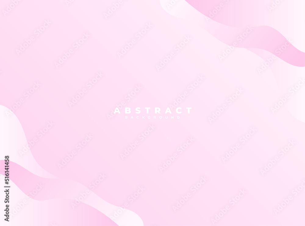 Pink abstract white background or wallpaper. Gradient background. Pink wave background. 