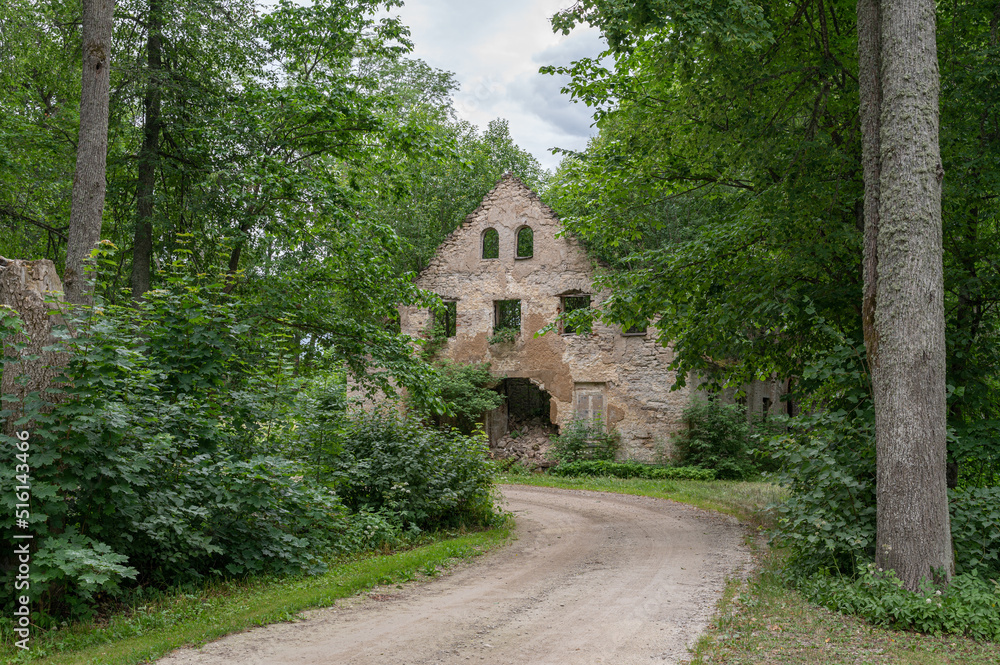 ruins of manor in saaremaa, estonia ruins of manor in saaremaa, estonia