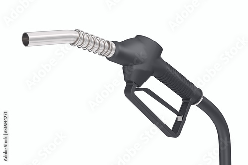 nozzle fuel on white background. Isolated 3D illustration