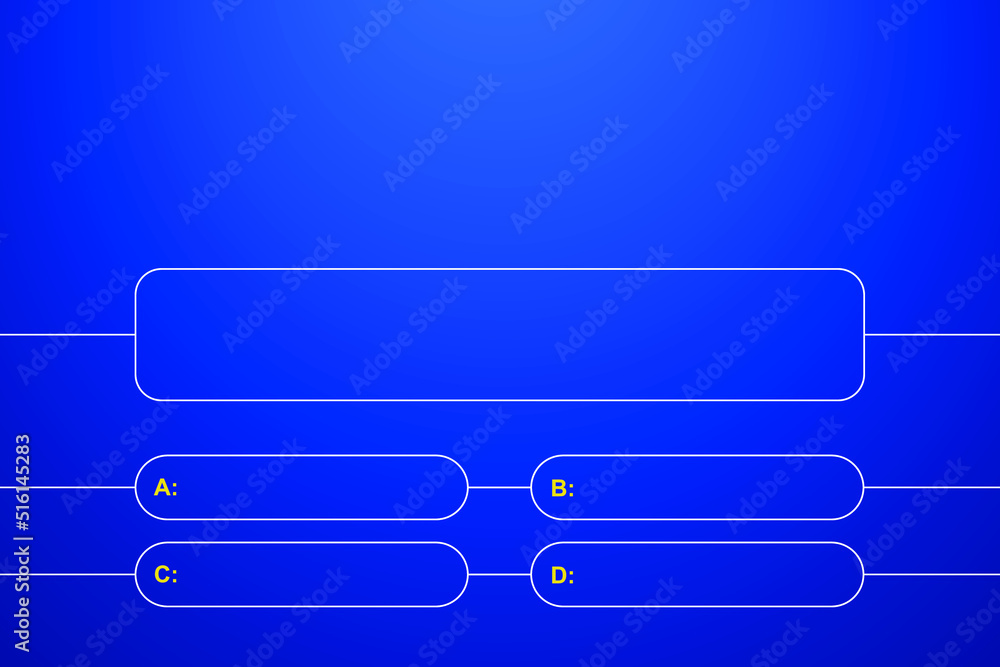 Question and answers modern style vector template for quiz game, exam, tv show, school, examination test.  Question and answers template. Quiz game in tv. Vector illustration eps10.
