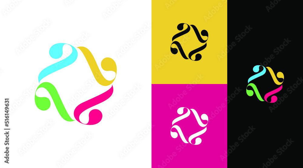 Unity Diversity Group Community Logo Design Concept
