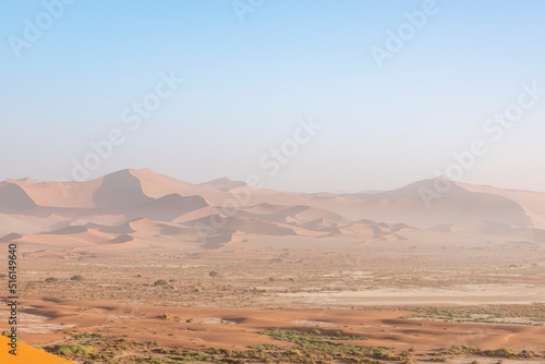 Sand dune in Sossuvlei  Namib desert  Namib-Naukluft National PArk  Namibia