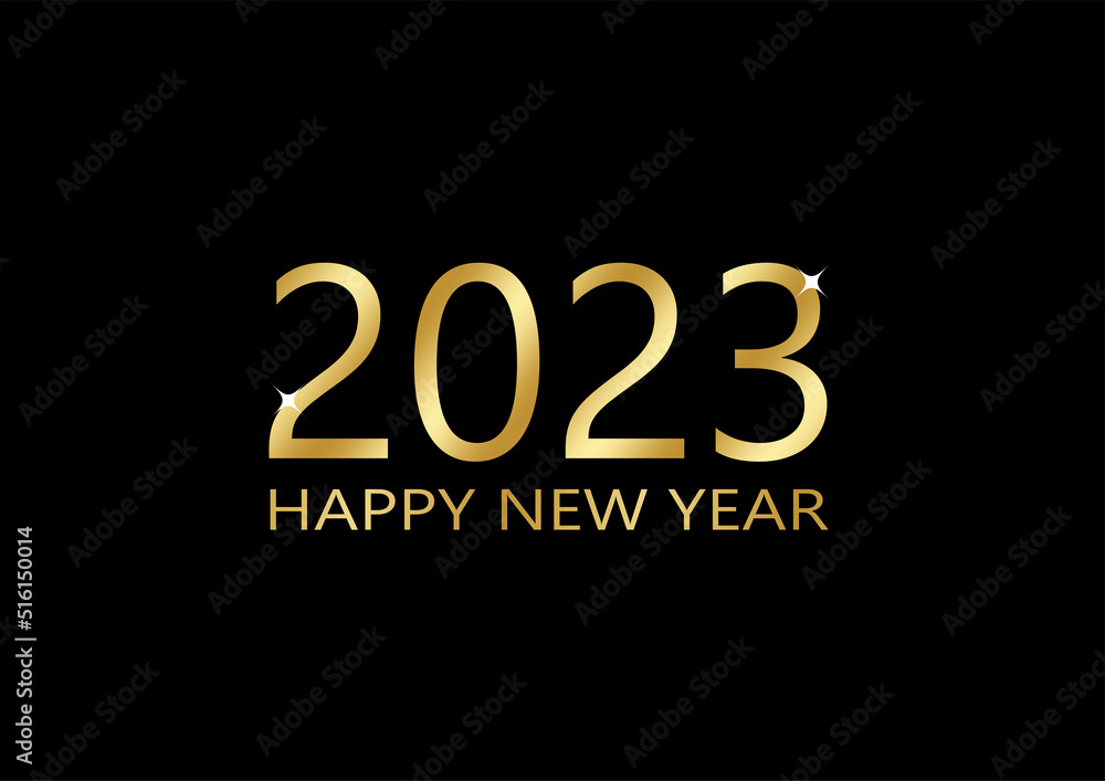 happy new year 2023
 - obrazy, fototapety, plakaty 