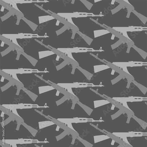 Russian gun Kalashnikov pattern tactical design.
