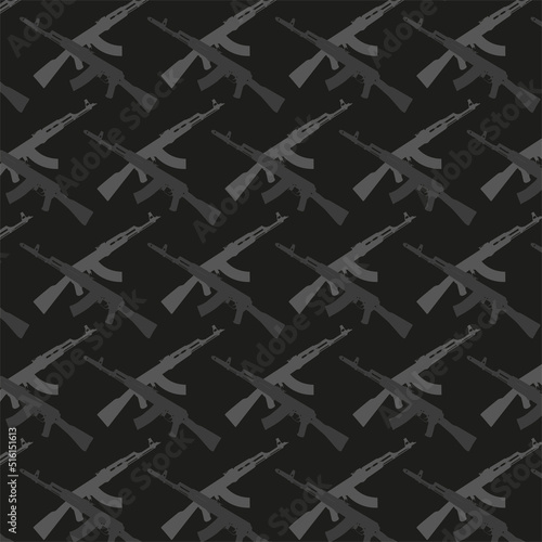 Russian gun Kalashnikov pattern tactical design. 