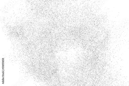 Abstract black texture. Dark grainy texture on white background. Dust overlay textured. Grain noise particles. Grunge design elements. Vector illustration, EPS 10.