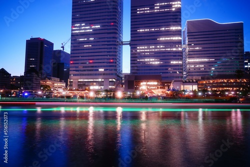 横浜みなとみらいの美しい夜景