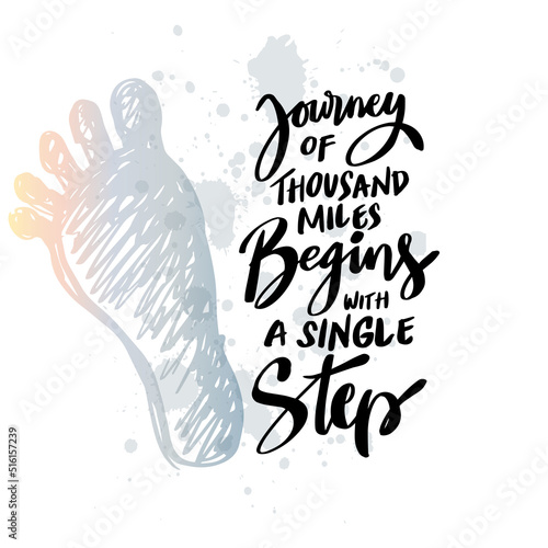 Journey of a thousand miles begins with a single step