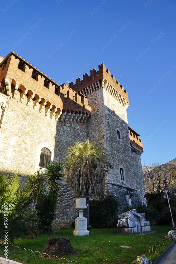 Malaspina Castle, seat of the Academy of Fine Arts of Carrara, Tuscany, Italy