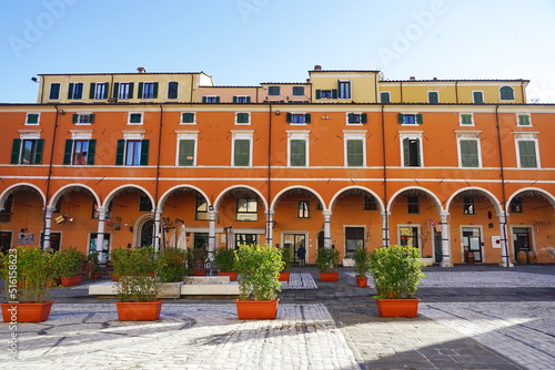 Diana delle Logge Palace in the Alberica square in Carrara, Tuscany, Italy photo