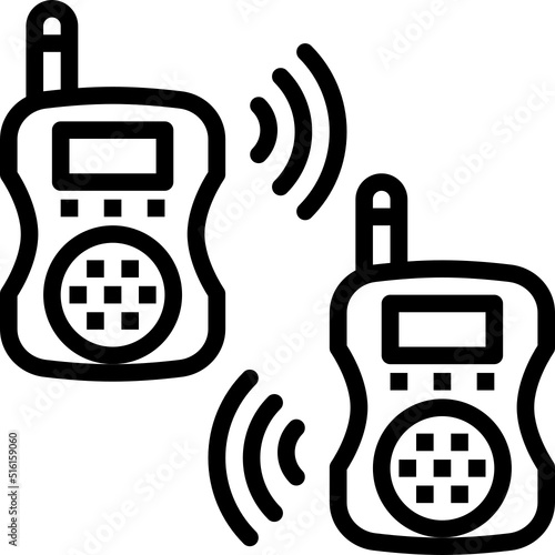 walkie talkies outline icon