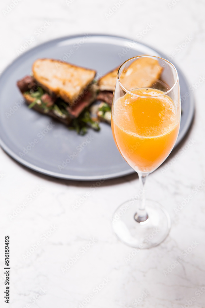 breakfast with orange juice breakfast with orange juice