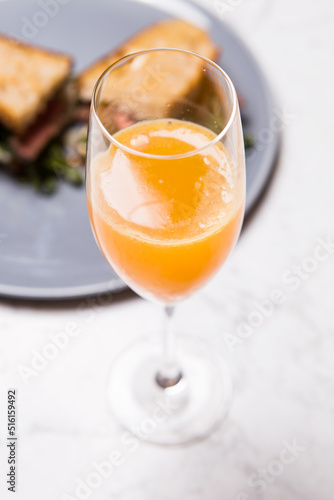 orange juice and breakfast