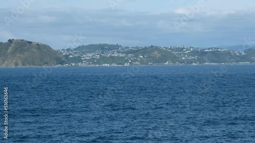 Wellington to Picton Ferry, Cook Straight, New Zealand photo