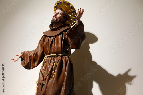 Photography Sculpture in Ruffano church : Saint Francis