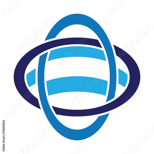 Global logo template vector icon