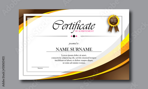 certificate employee template design