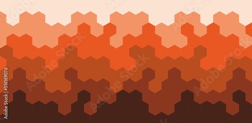 Illustration an abstraction of hexagons. Background for the design.