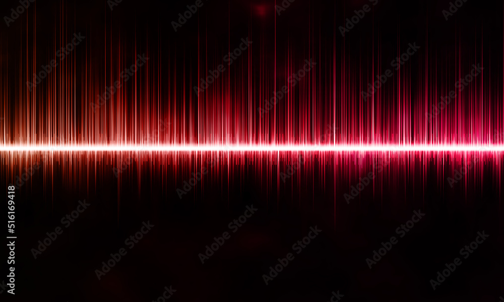 Abstract digital sound wave in red and crimson on a black background. Beautiful illustration Abstract digital sound wave in red and crimson on a black background. Beautiful illustration