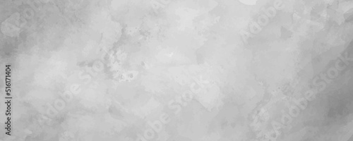 Vector watercolor art background. Hand drawn winter grey abstract vector illustration for cover, interior decor and other users. Vintage grunge texture. Clouds. Monochrome brush strokes. Empty blank.