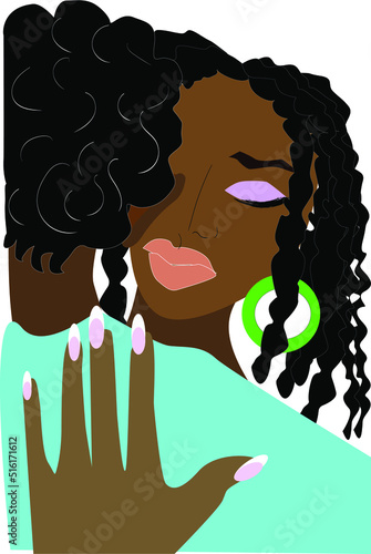 woman with hair and eyes and her boy friend
