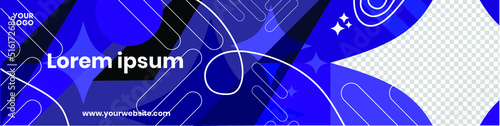 Modern Trends Maximalist Linkedin Banner Design