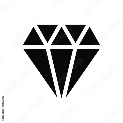 diamond icon on white background