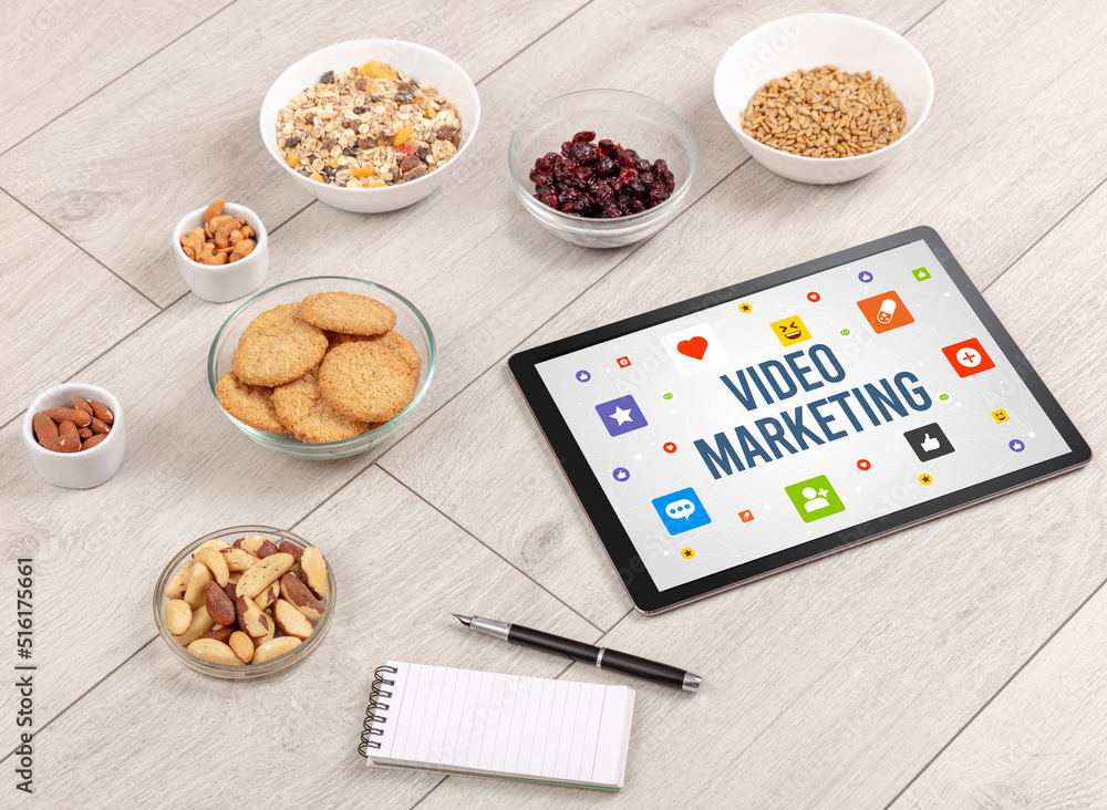 Healthy Tablet Pc compostion, social networking concept Healthy Tablet Pc compostion, social networking concept