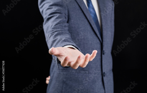 Gestures from people in formal suits