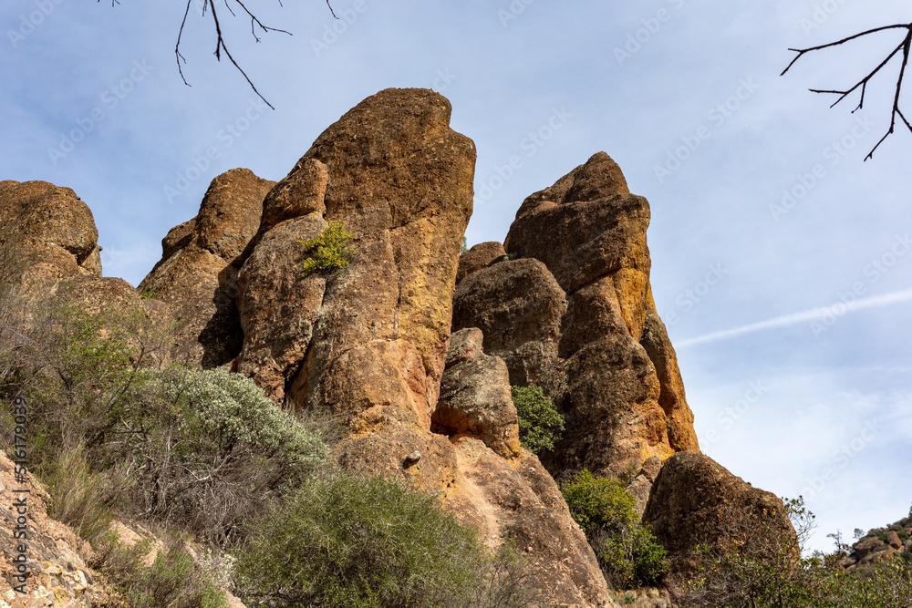 A yellow orange rocks in the national park A yellow orange rocks in the national park