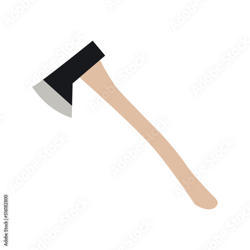 hudson bay axe flat design vector illustration photo