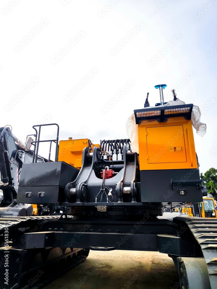 Parts components of Excavator heavy equipment. Parts components of Excavator heavy equipment.