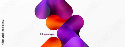 Round shapes and circle geometric abstract background. Vector Illustration For Wallpaper, Banner, Background, Card, Book Illustration, landing page